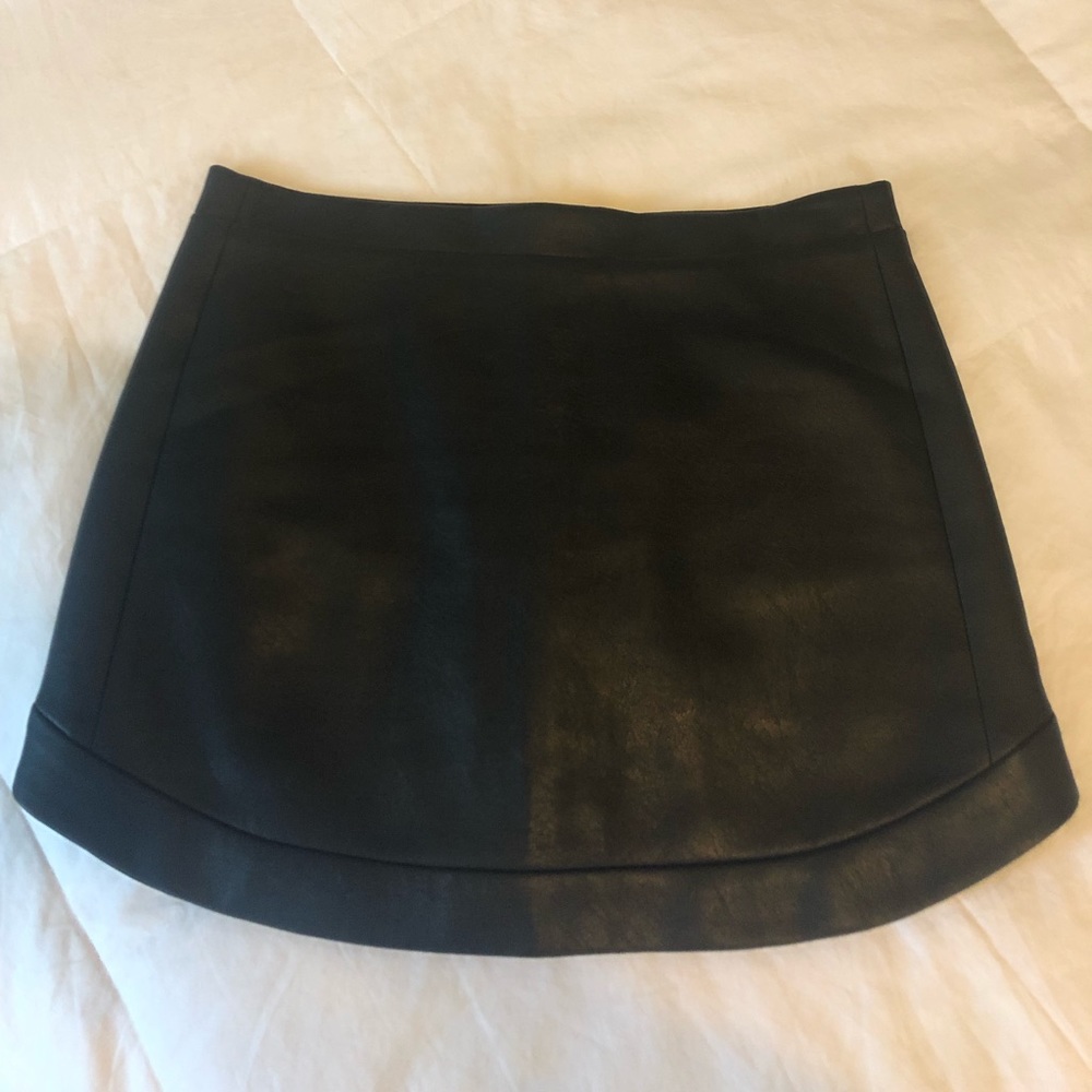 BCBGMaxAzria Kanya Faux-Leather Miniskirt